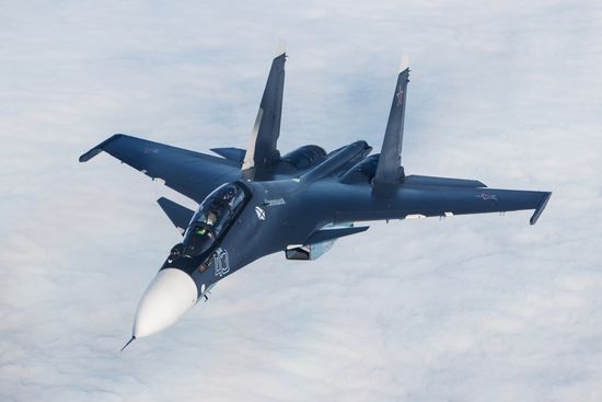 Naval aviation tactical flight exercises in Eysk