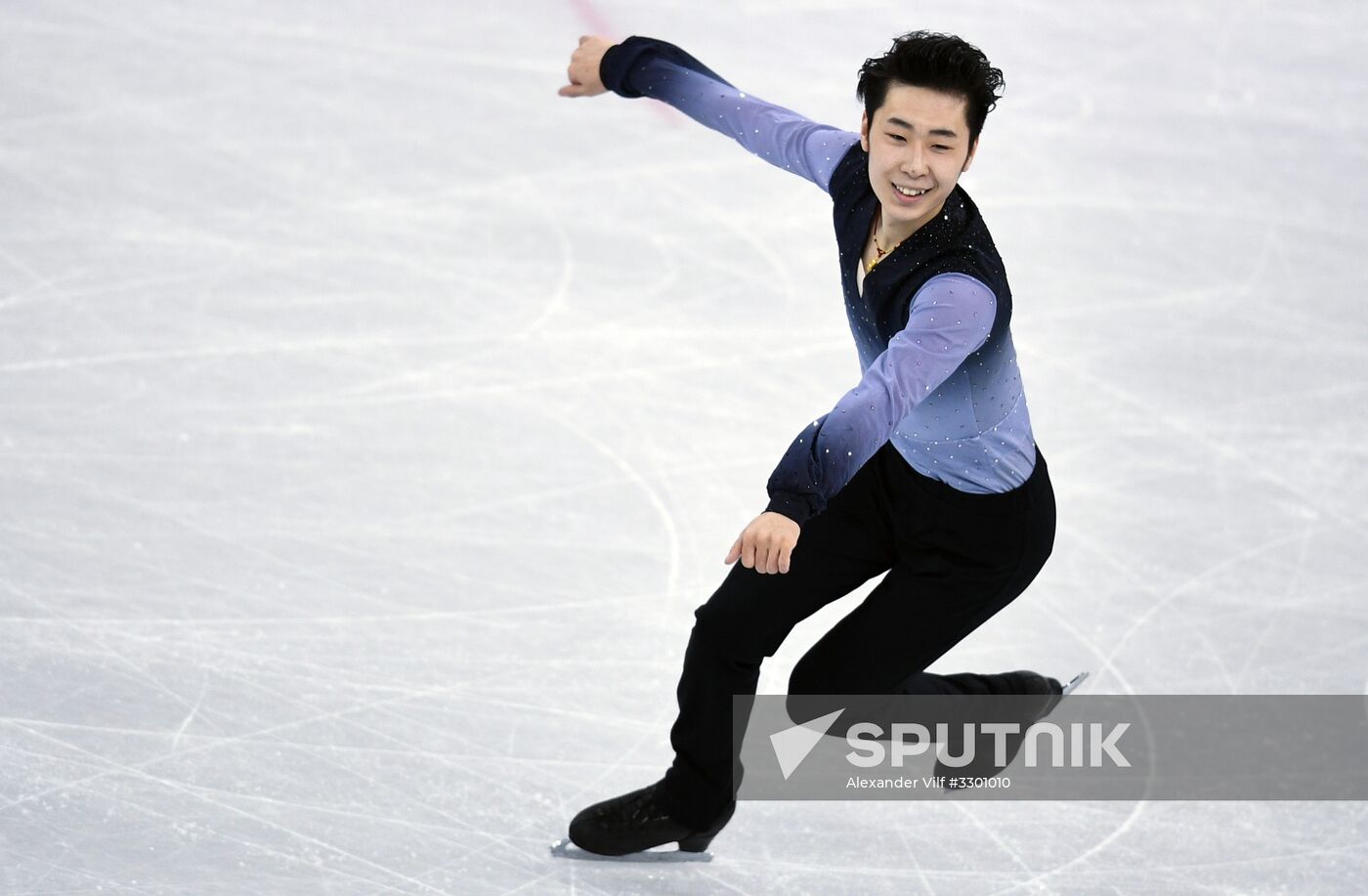2018 Winter Olympics. Figure skating. Men. Free skating