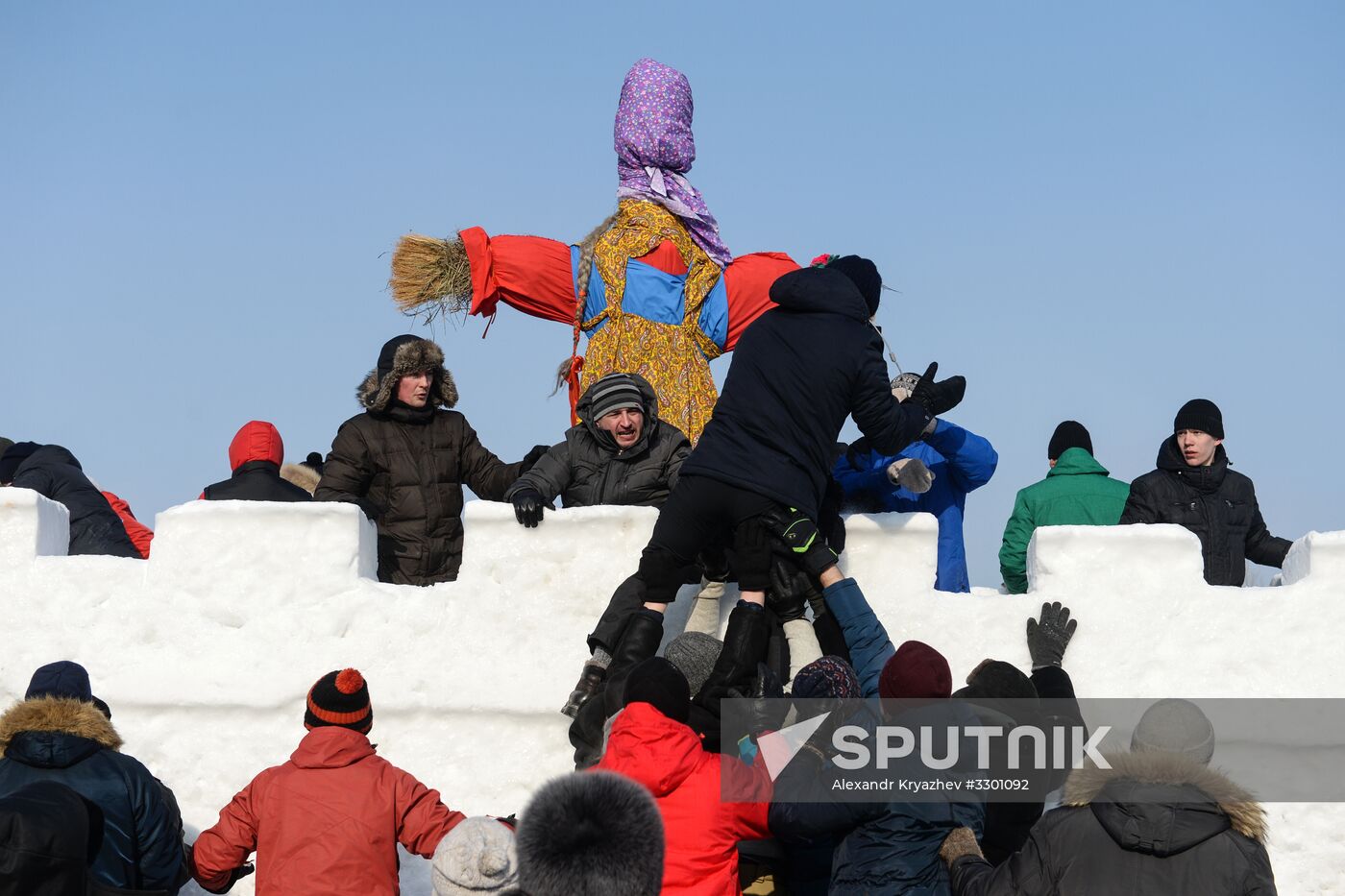 Maslenitsa festival in Novosibirsk