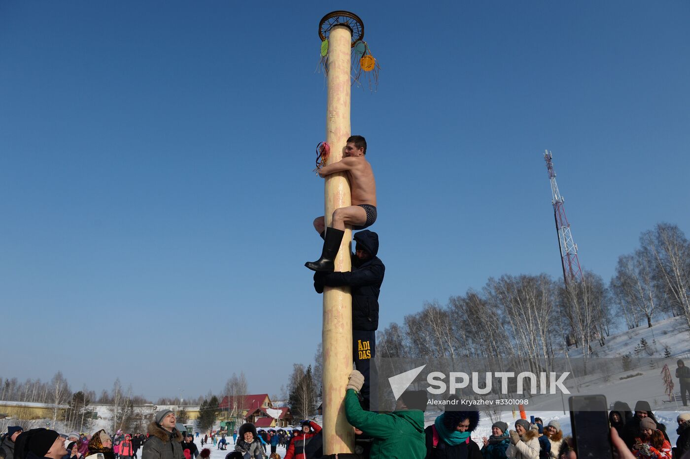 Maslenitsa festival in Novosibirsk