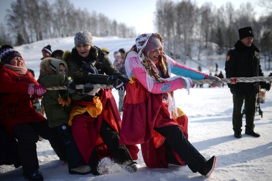 Maslenitsa festival in Novosibirsk