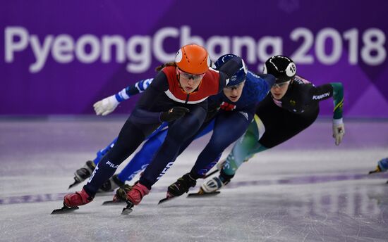 2018 Winter Olympics. Short track speed skating. Day three