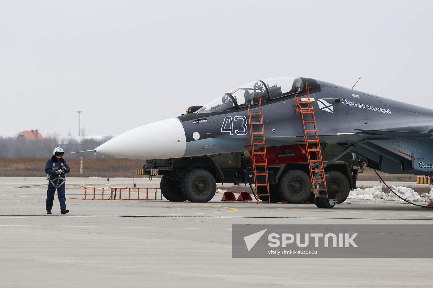 Naval aviation tactical flight exercises in Eysk