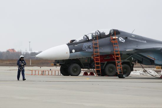 Naval aviation tactical flight exercises in Eysk