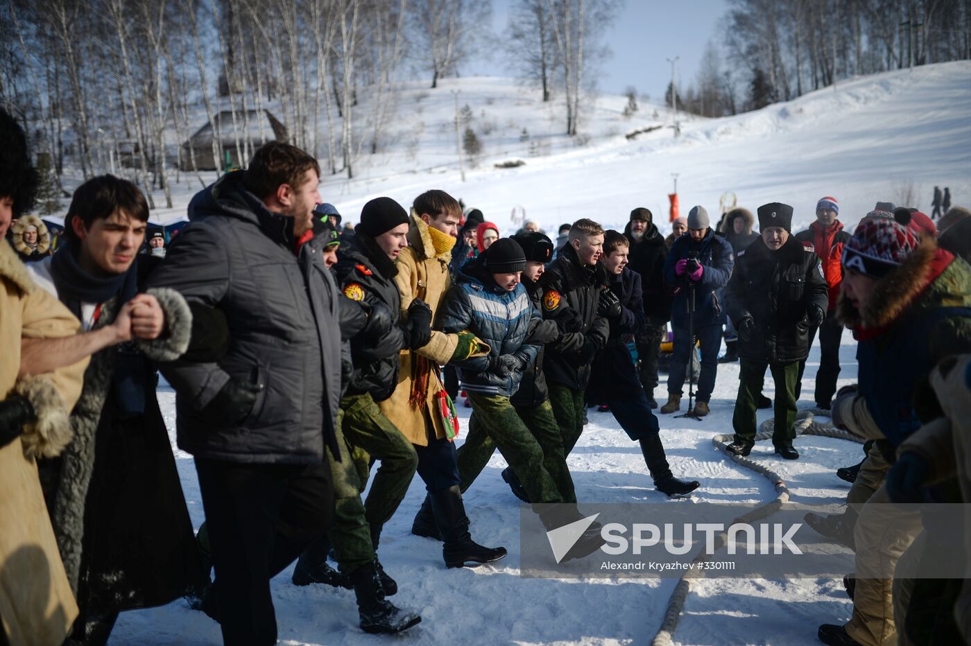 Maslenitsa festival in Novosibirsk