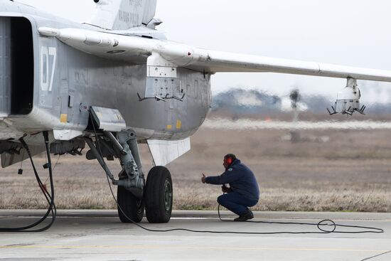 Naval aviation tactical flight exercises in Yeisk