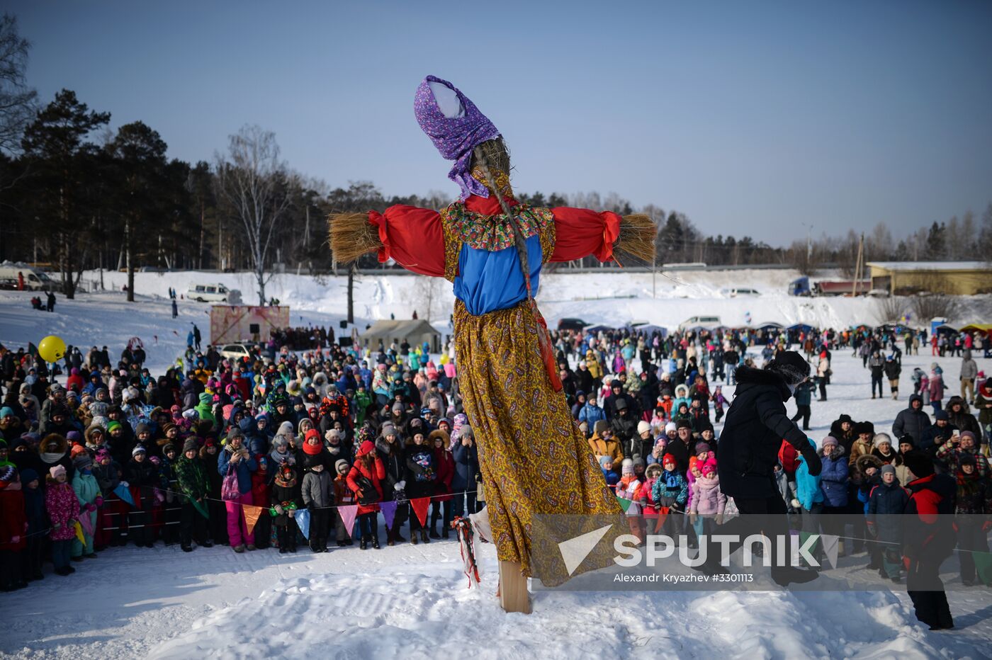 Maslenitsa festival in Novosibirsk