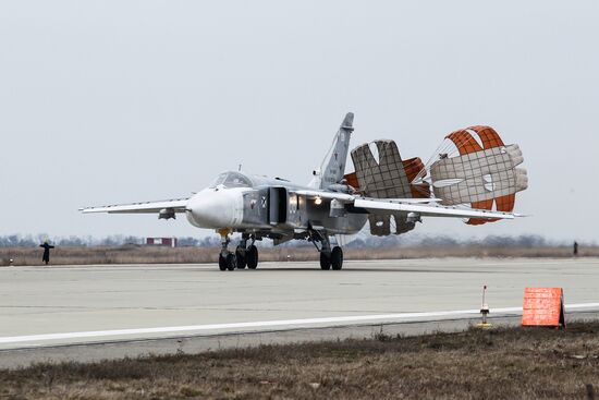 Naval aviation tactical flight exercises in Yeisk