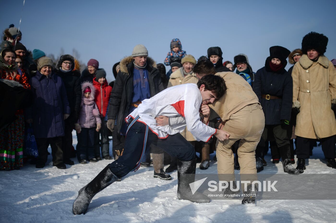 Maslenitsa festival in Novosibirsk