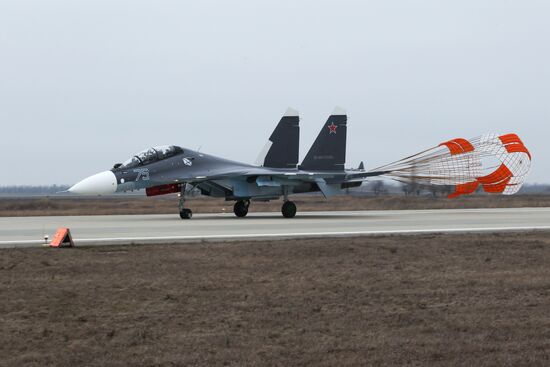 Naval aviation tactical flight exercises in Eysk