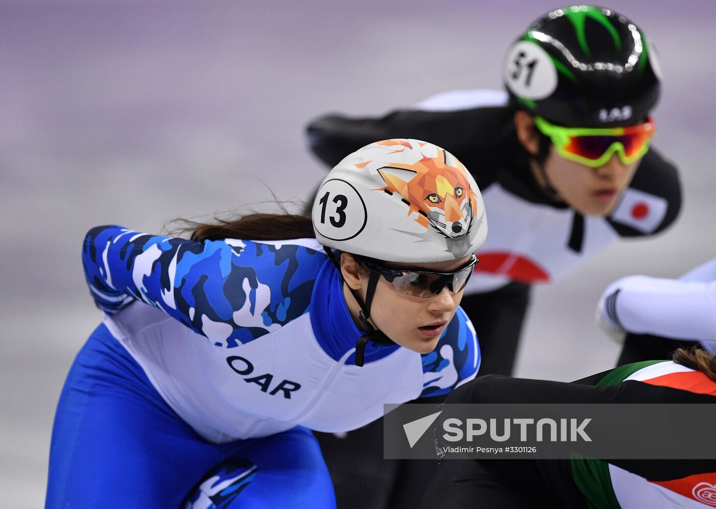 2018 Winter Olympics. Short track speed skating. Day three