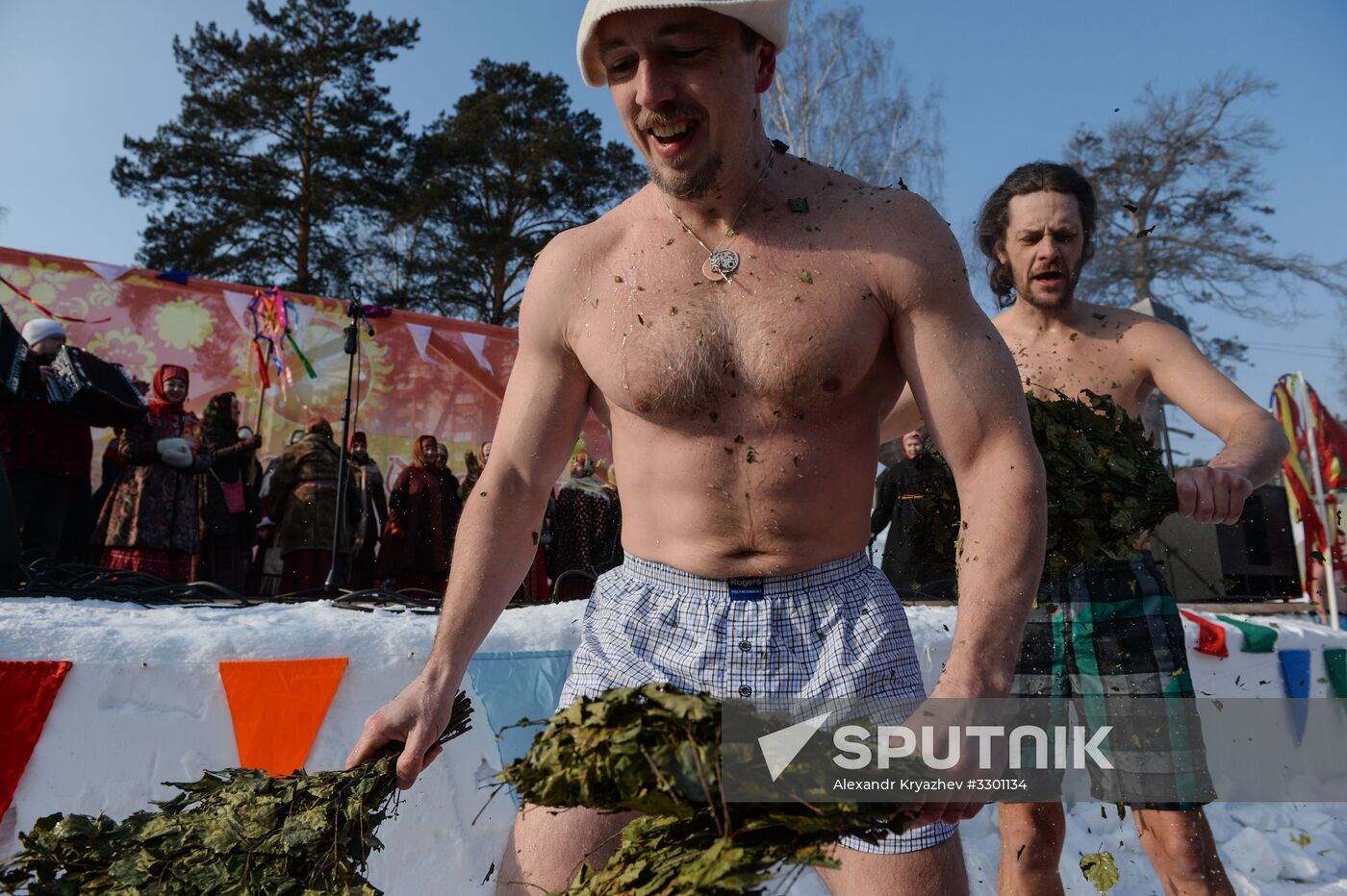 Maslenitsa festival in Novosibirsk