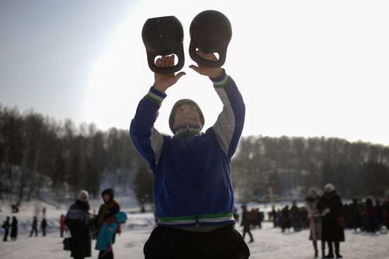 Maslenitsa festival in Novosibirsk