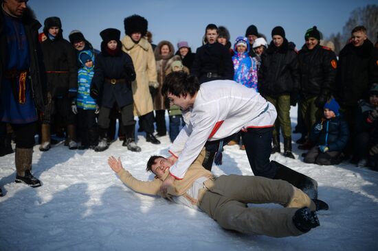 Maslenitsa festival in Novosibirsk