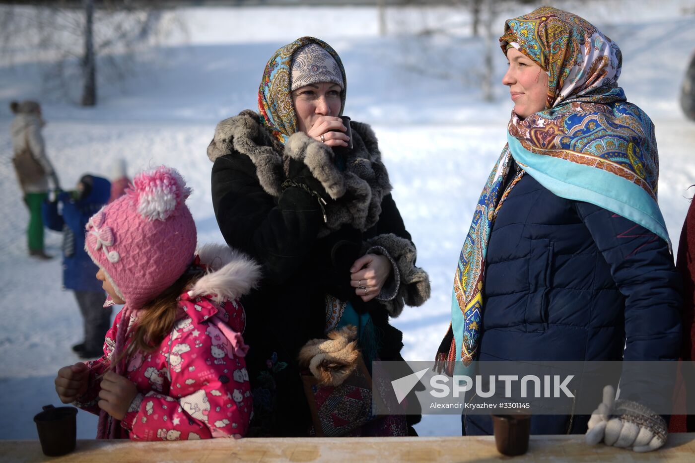 Maslenitsa festival in Novosibirsk