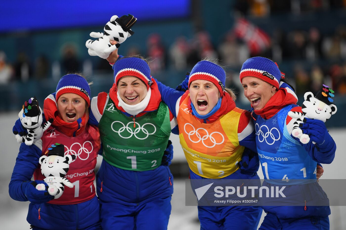 2018 Winter Olympics. Cross-country skiing. Women. Relay