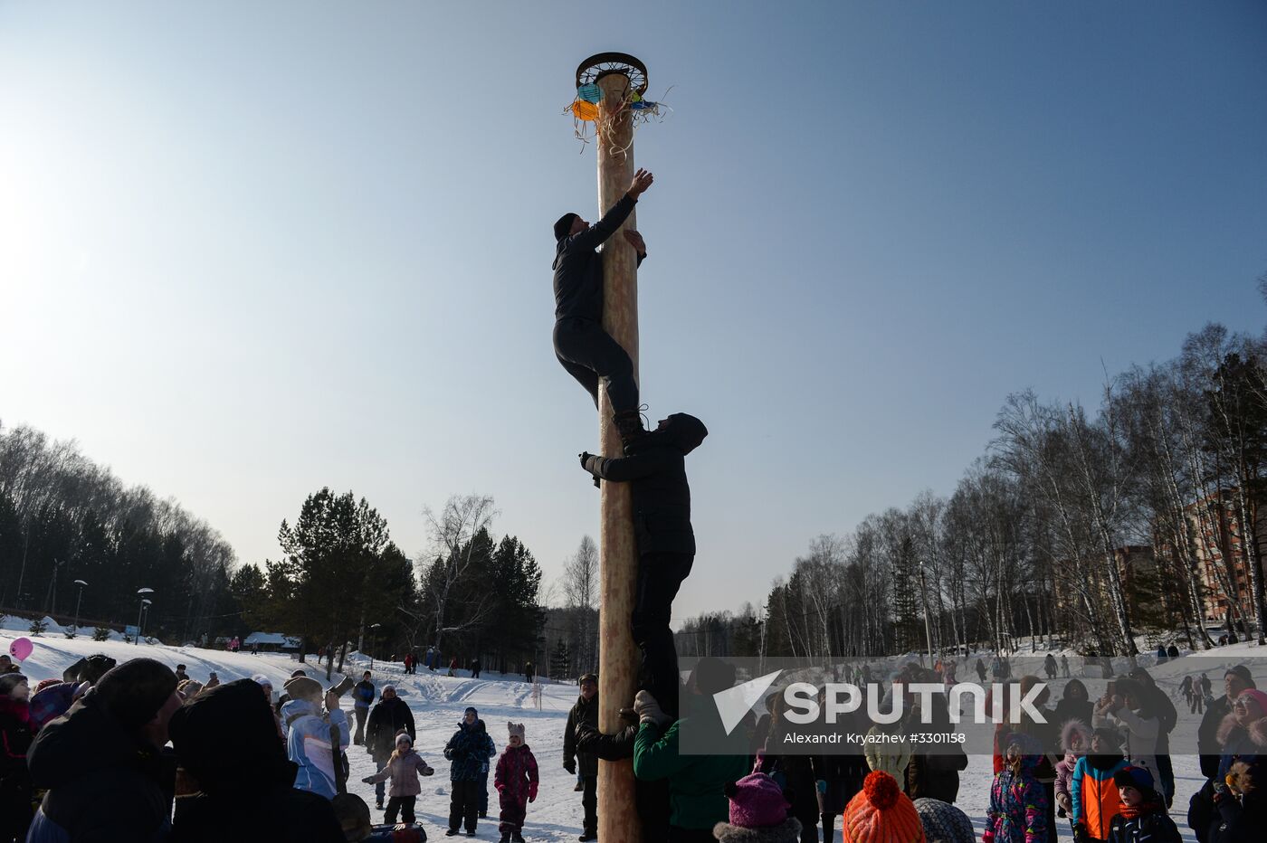 Maslenitsa festival in Novosibirsk