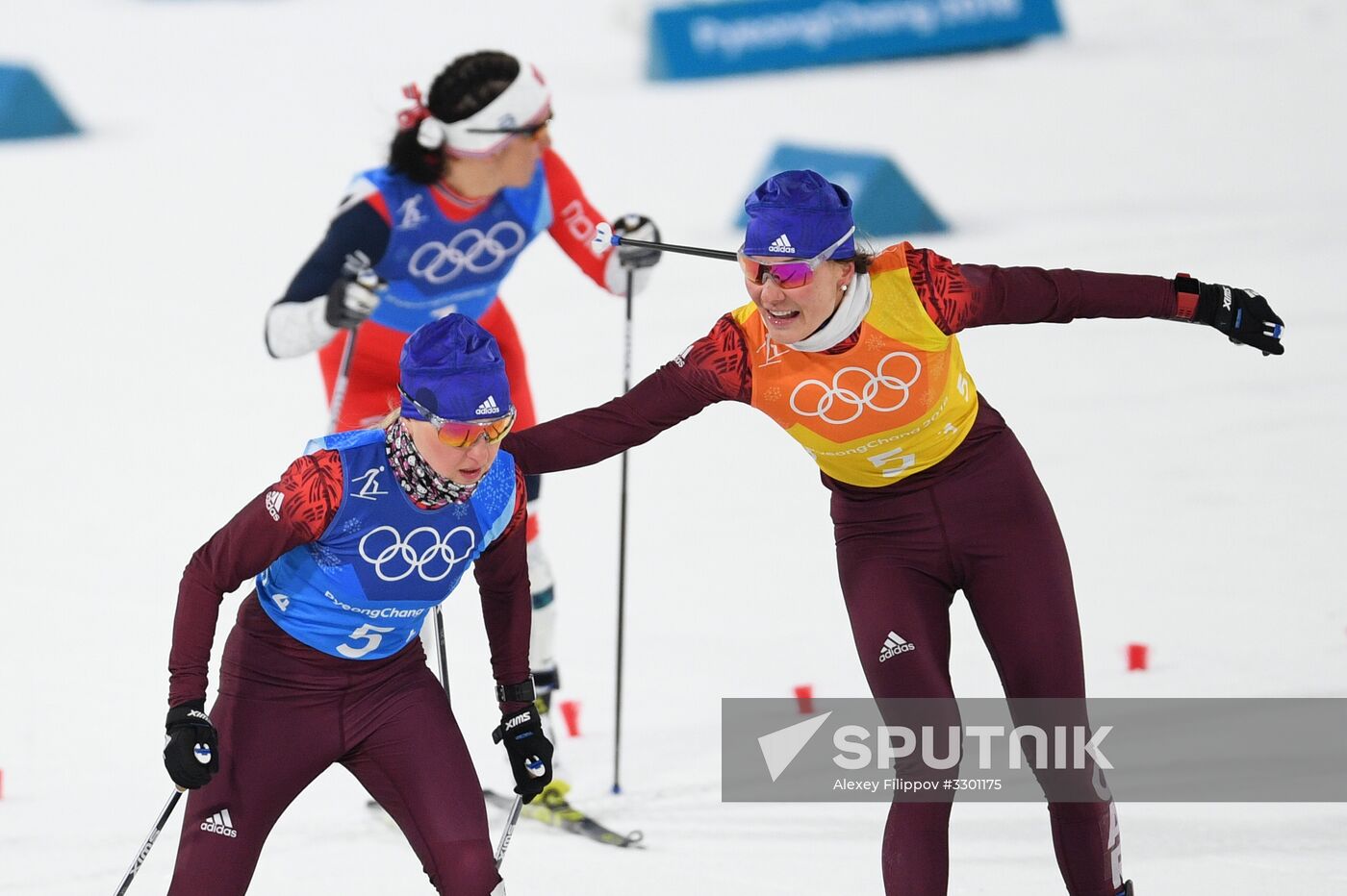 2018 Winter Olympics. Cross-country skiing. Women. Relay