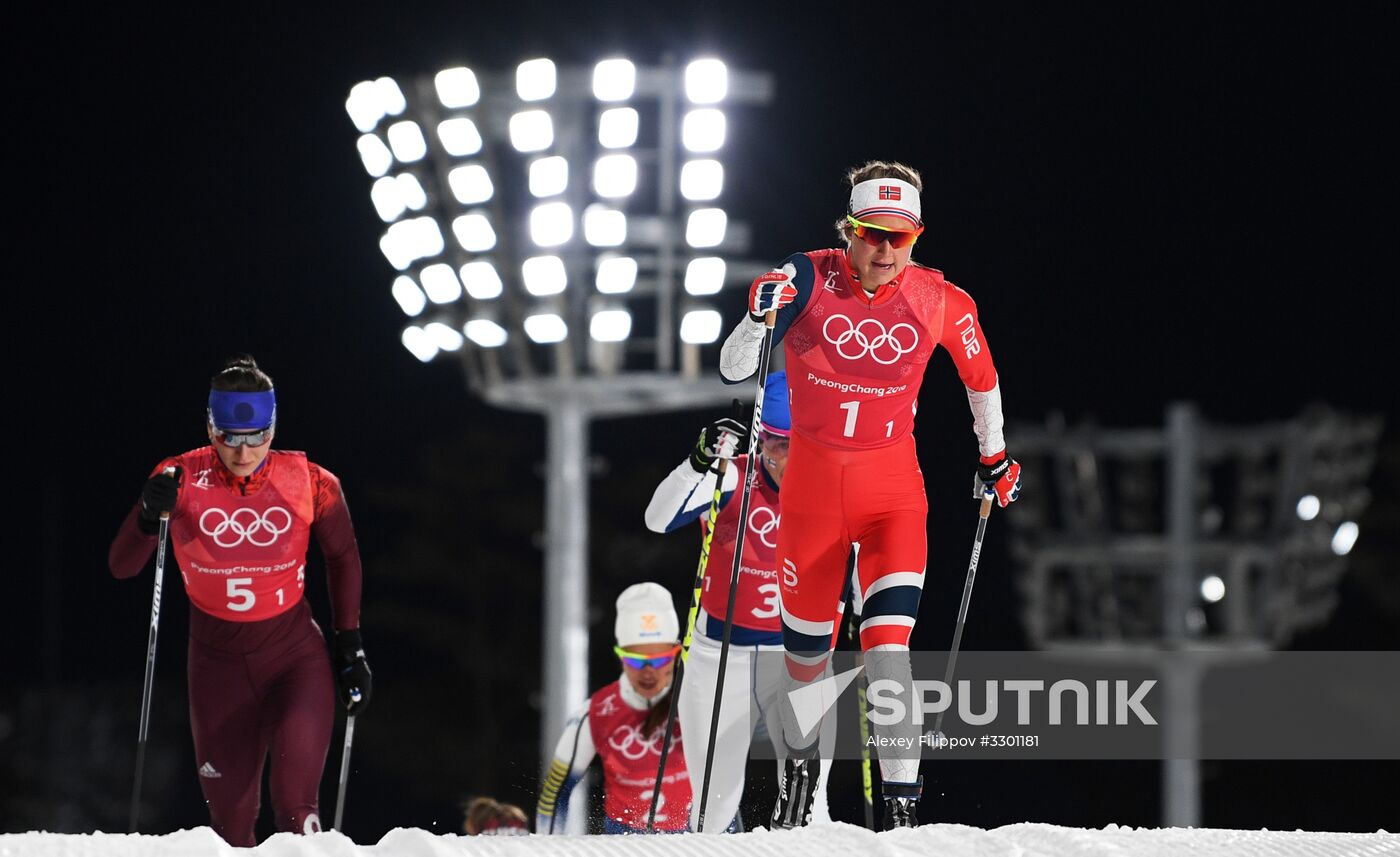 2018 Winter Olympics. Cross-country skiing. Women. Relay