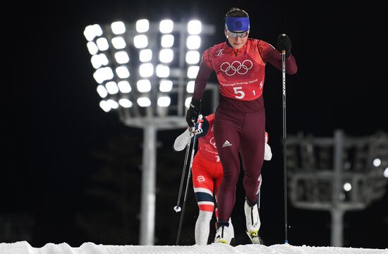 2018 Winter Olympics. Cross-country skiing. Women. Relay