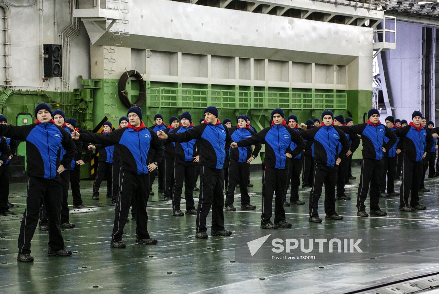 Russian aircraft carrier Admiral Kuznetsov of Northern Fleet