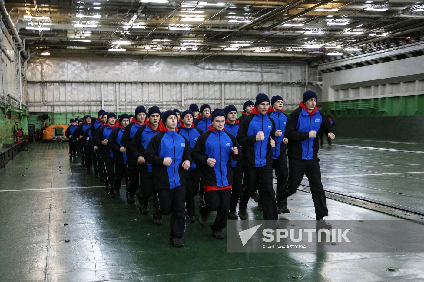 Russian aircraft carrier Admiral Kuznetsov of Northern Fleet