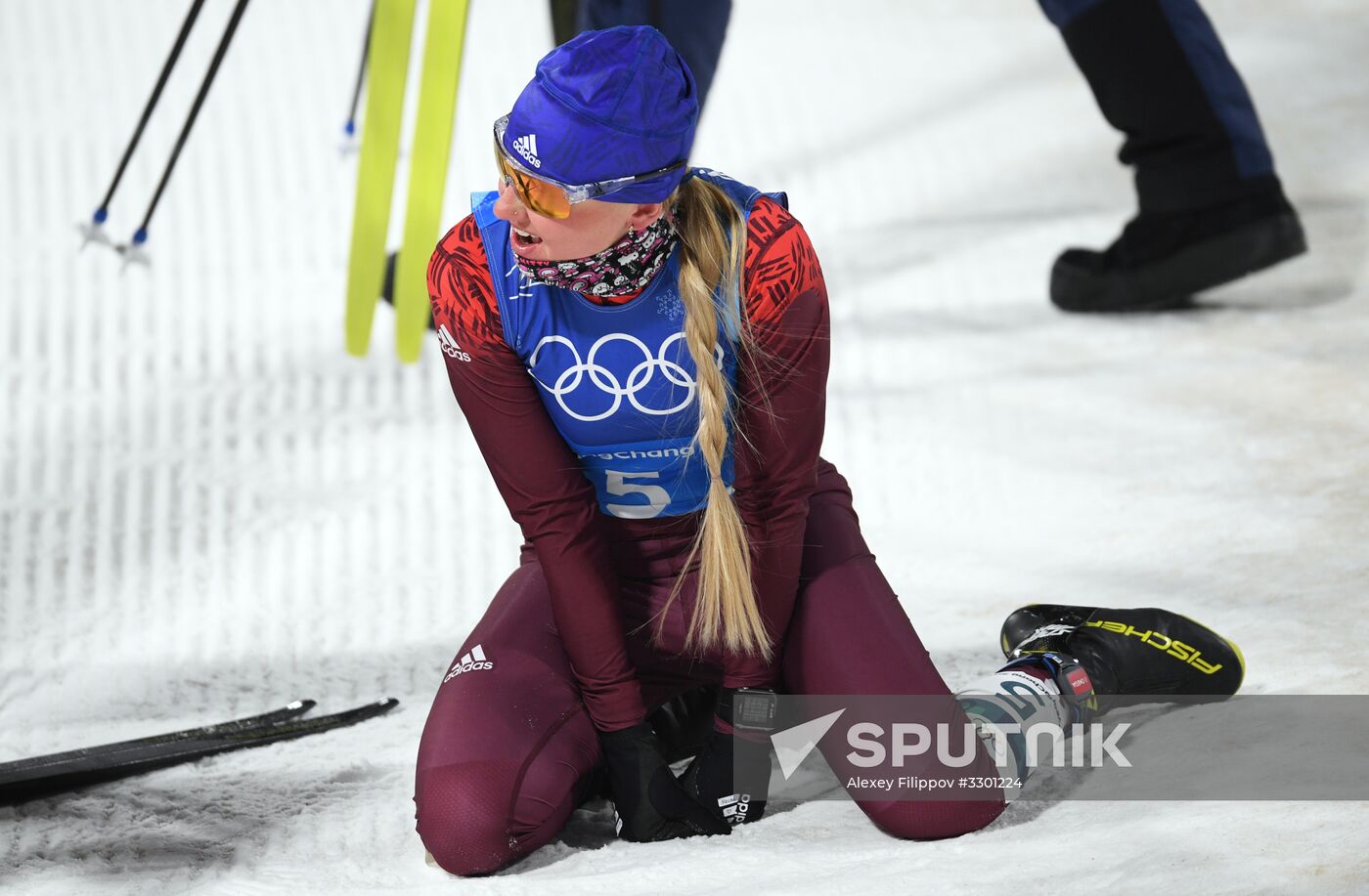 2018 Winter Olympics. Cross-country skiing. Women. Relay