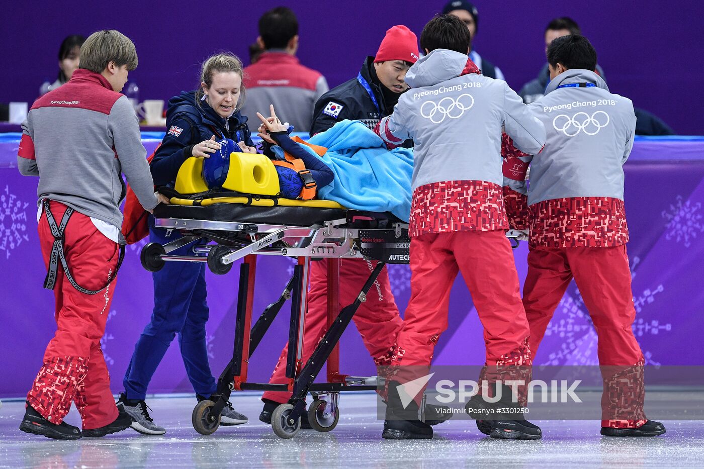 2018 Winter Olympics. Short track speed skating. Day three