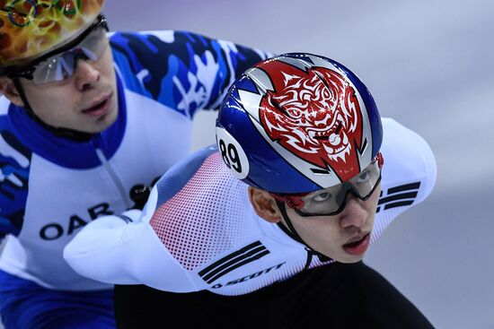 2018 Winter Olympics. Short track speed skating. Day three