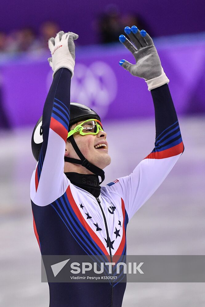 2018 Winter Olympics. Short track speed skating. Day three