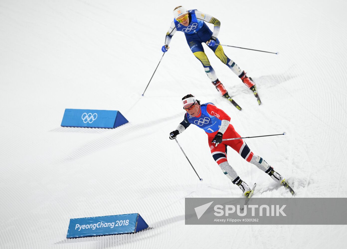 2018 Winter Olympics. Cross-country skiing. Women. Relay