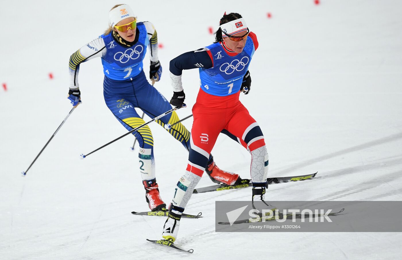 2018 Winter Olympics. Cross-country skiing. Women. Relay