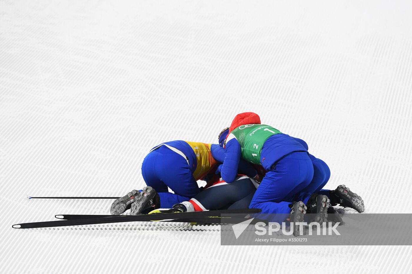 2018 Winter Olympics. Cross-country skiing. Women. Relay