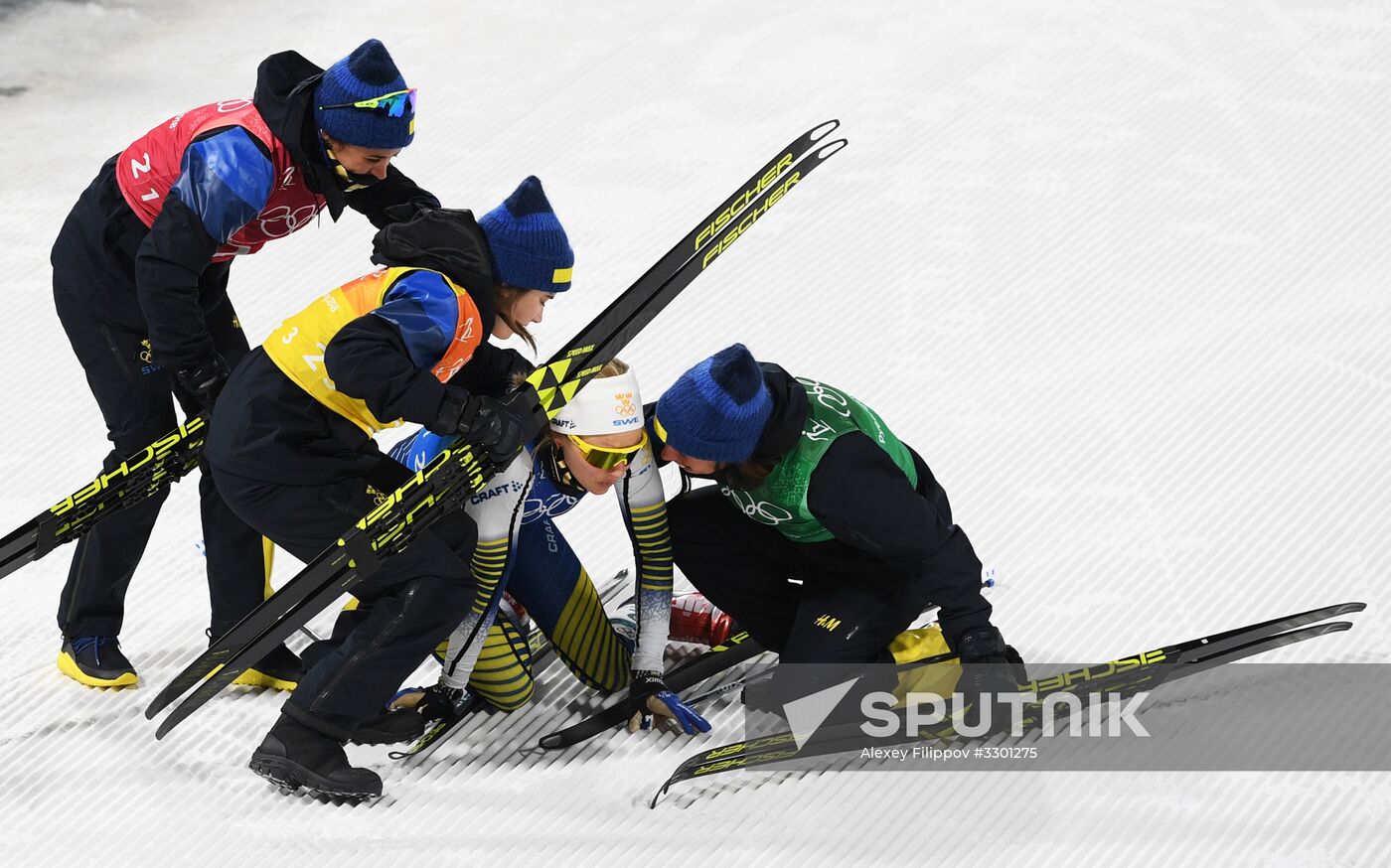2018 Winter Olympics. Cross-country skiing. Women. Relay