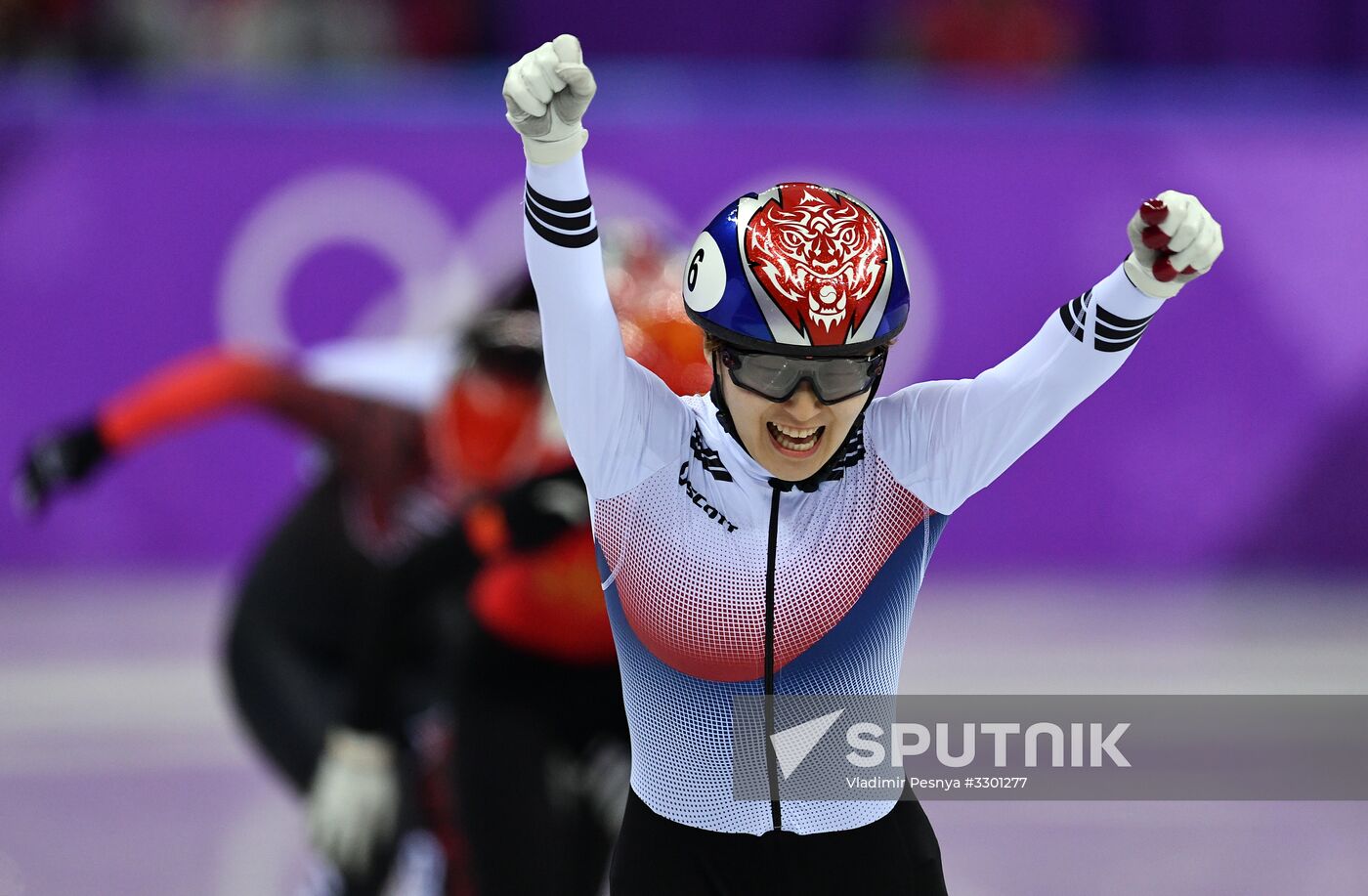 2018 Winter Olympics. Short track speed skating. Day three