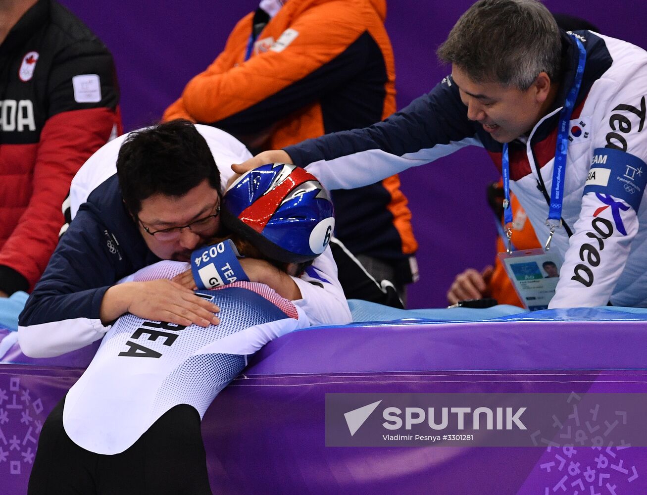 2018 Winter Olympics. Short track speed skating. Day three