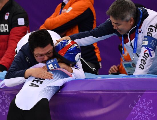 2018 Winter Olympics. Short track speed skating. Day three