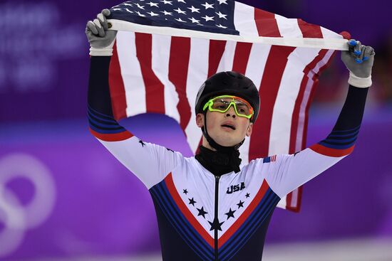 2018 Winter Olympics. Short track speed skating. Day three