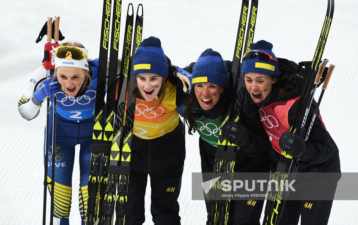 2018 Winter Olympics. Cross-country skiing. Women. Relay