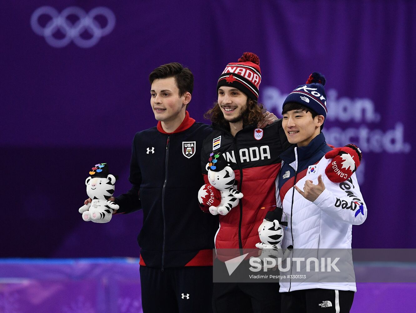 2018 Winter Olympics. Short track speed skating. Day three