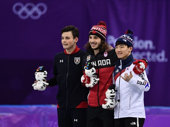 2018 Winter Olympics. Short track speed skating. Day three