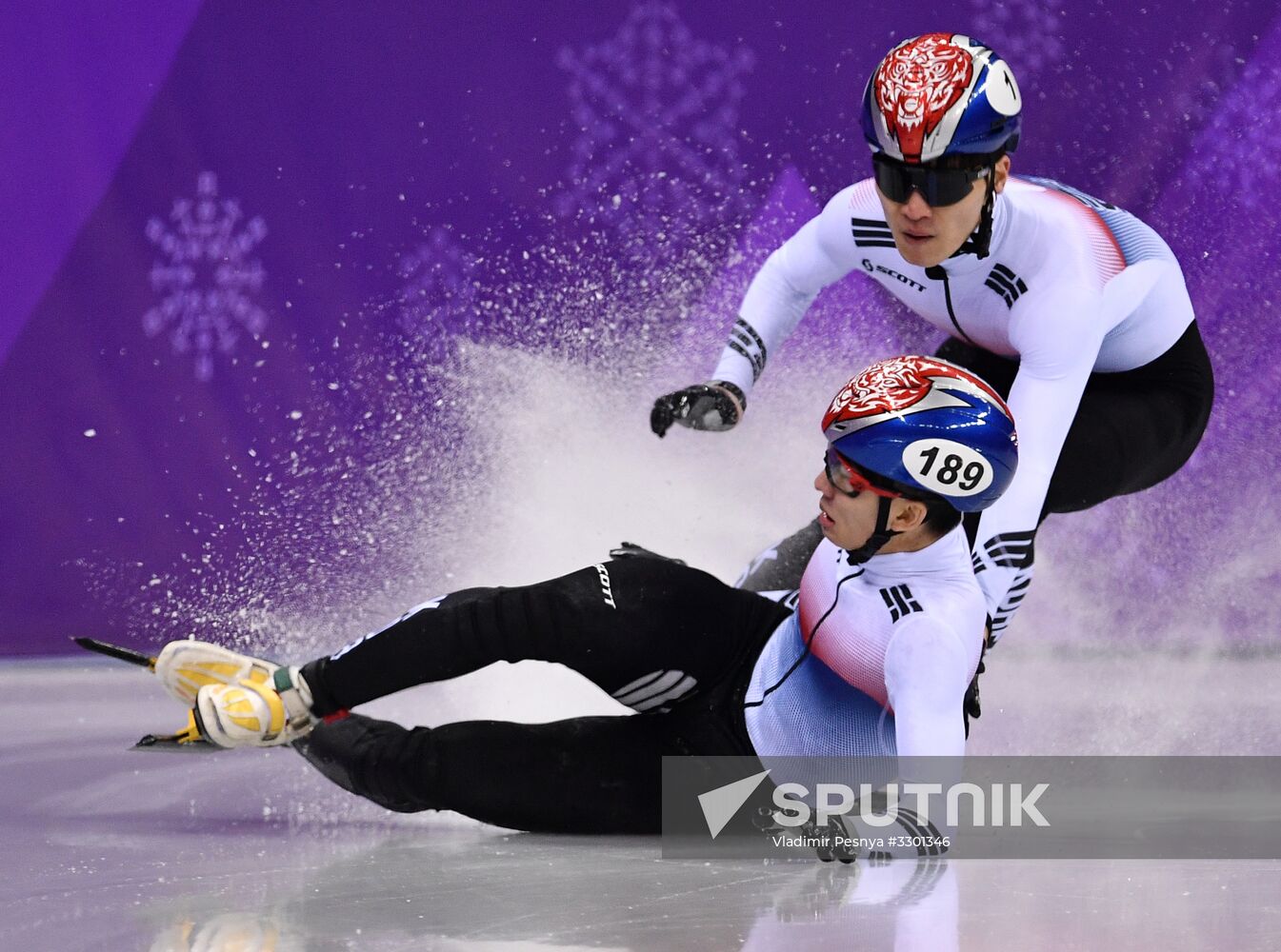 2018 Winter Olympics. Short track speed skating. Day three