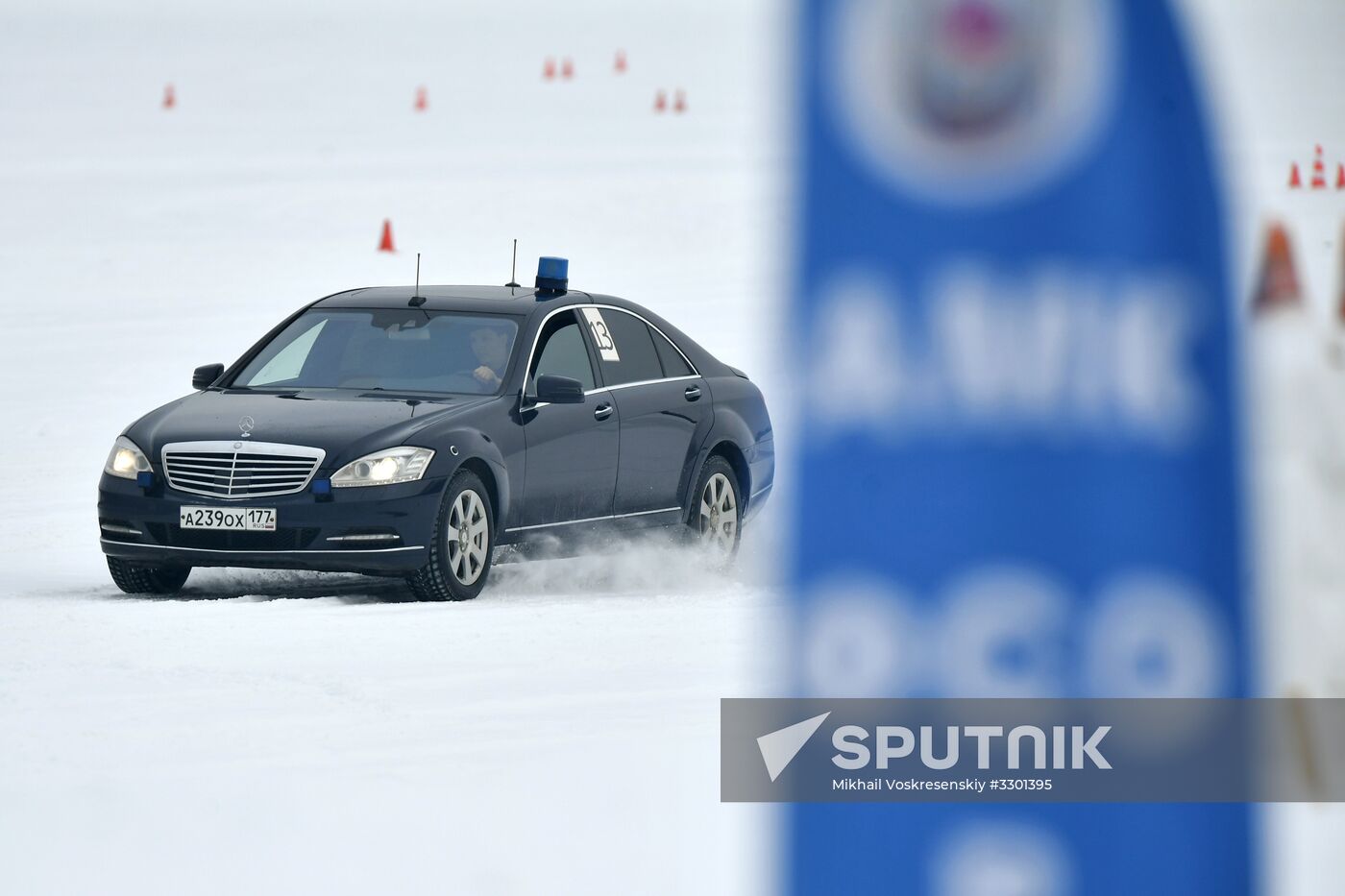 Federal Protective Service's special drivers in passenger car driving contest