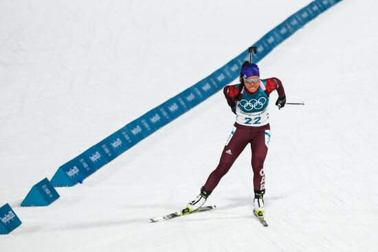 2018 Winter Olympics. Biathlon. Women's mass start