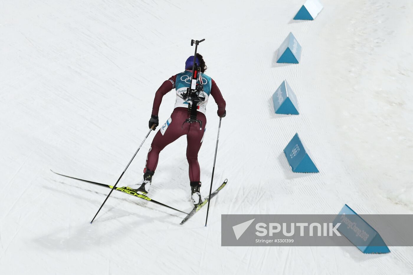 2018 Winter Olympics. Biathlon. Women's mass start