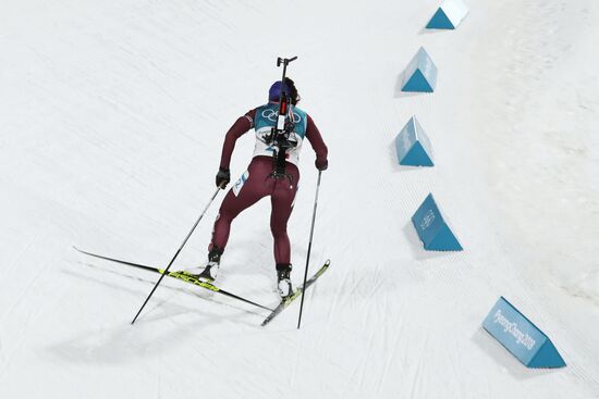 2018 Winter Olympics. Biathlon. Women's mass start