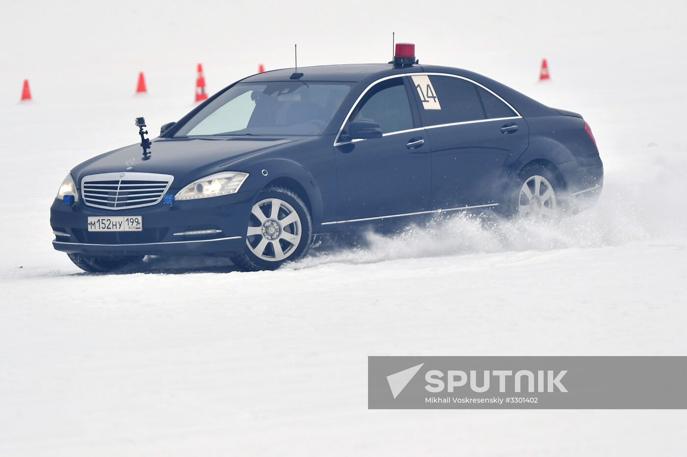 Federal Protective Service's special drivers in passenger car driving contest