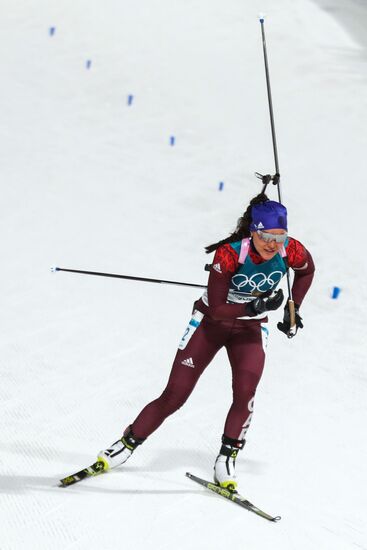 2018 Winter Olympics. Biathlon. Women's mass start
