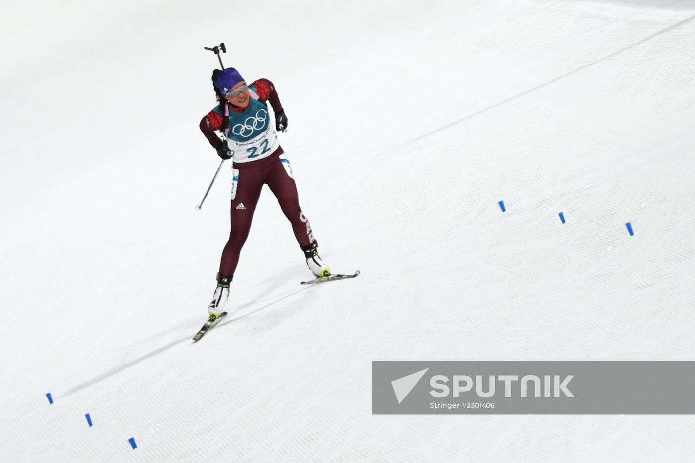 2018 Winter Olympics. Biathlon. Women's mass start