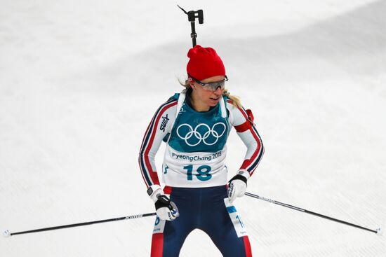 2018 Winter Olympics. Biathlon. Women's mass start